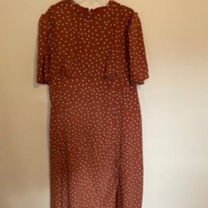 Maternity polka dot dress